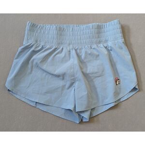 Buc-ee's Women's Lined Running Shorts Light Blue Size M